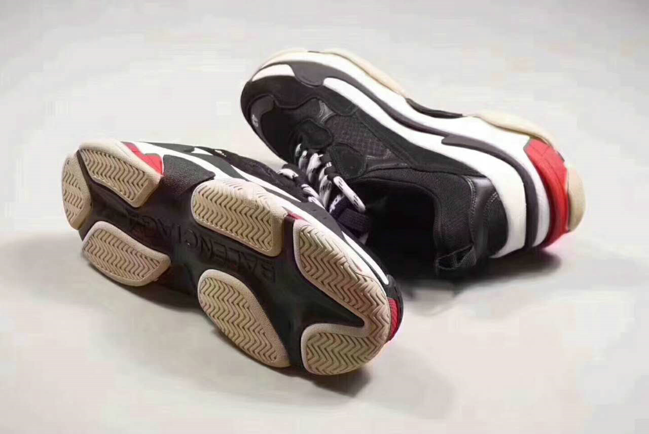 Balenciaga Triple S Trainer Sneaker Bred Shoe For Sale